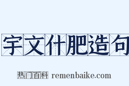 宇文什肥造句是什么意思的图片